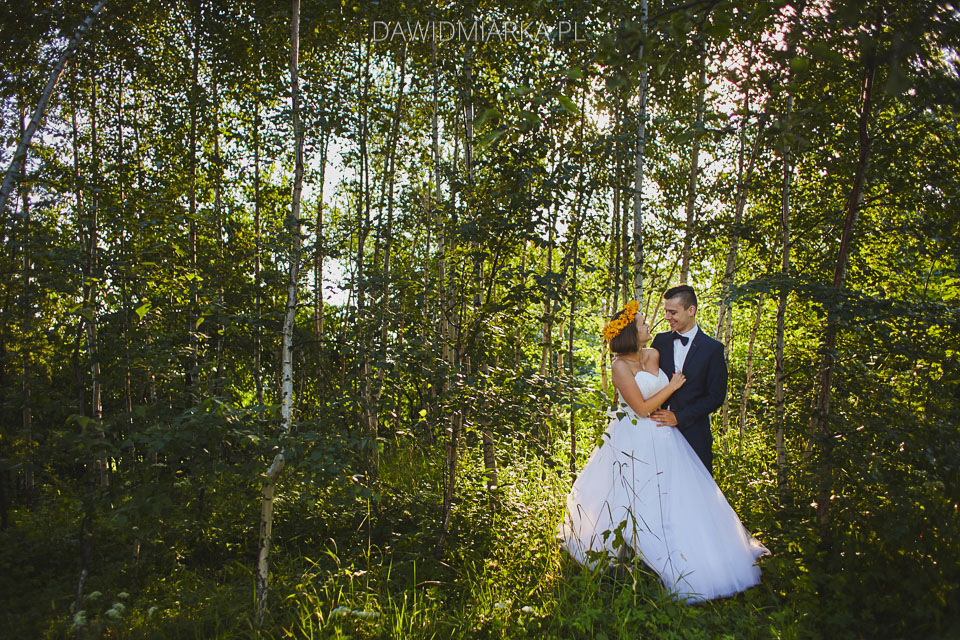 plener ślubny w lesie Bielsko Biała